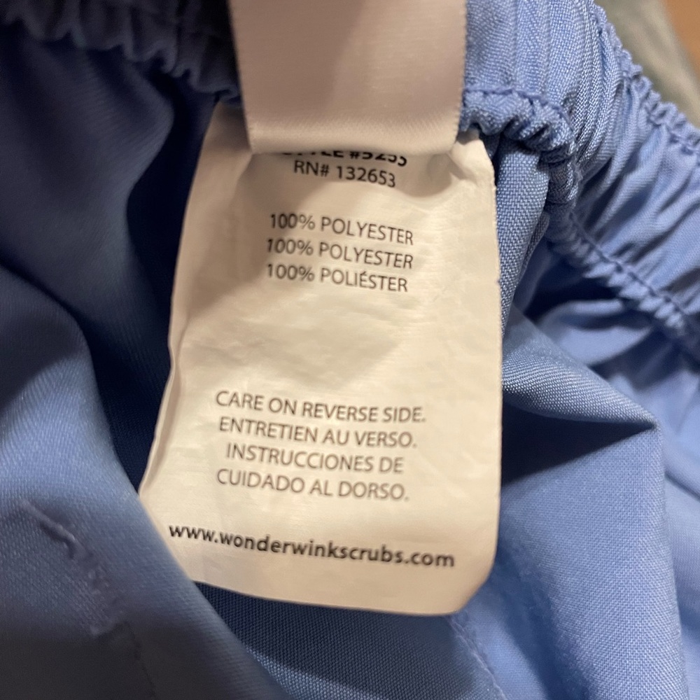 WonderWink blue scrub pant size XL - Picture 4 of 4